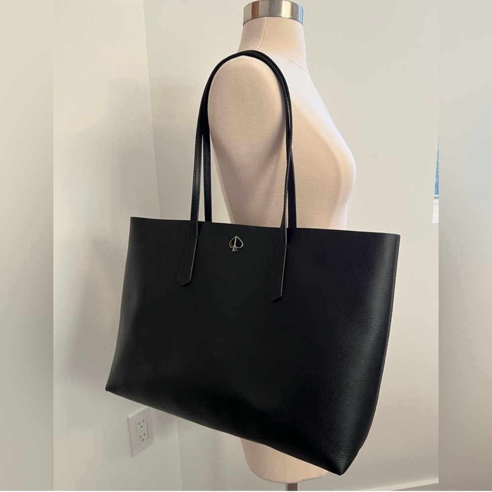 Black Leather Kate spade Molly Tote Bag